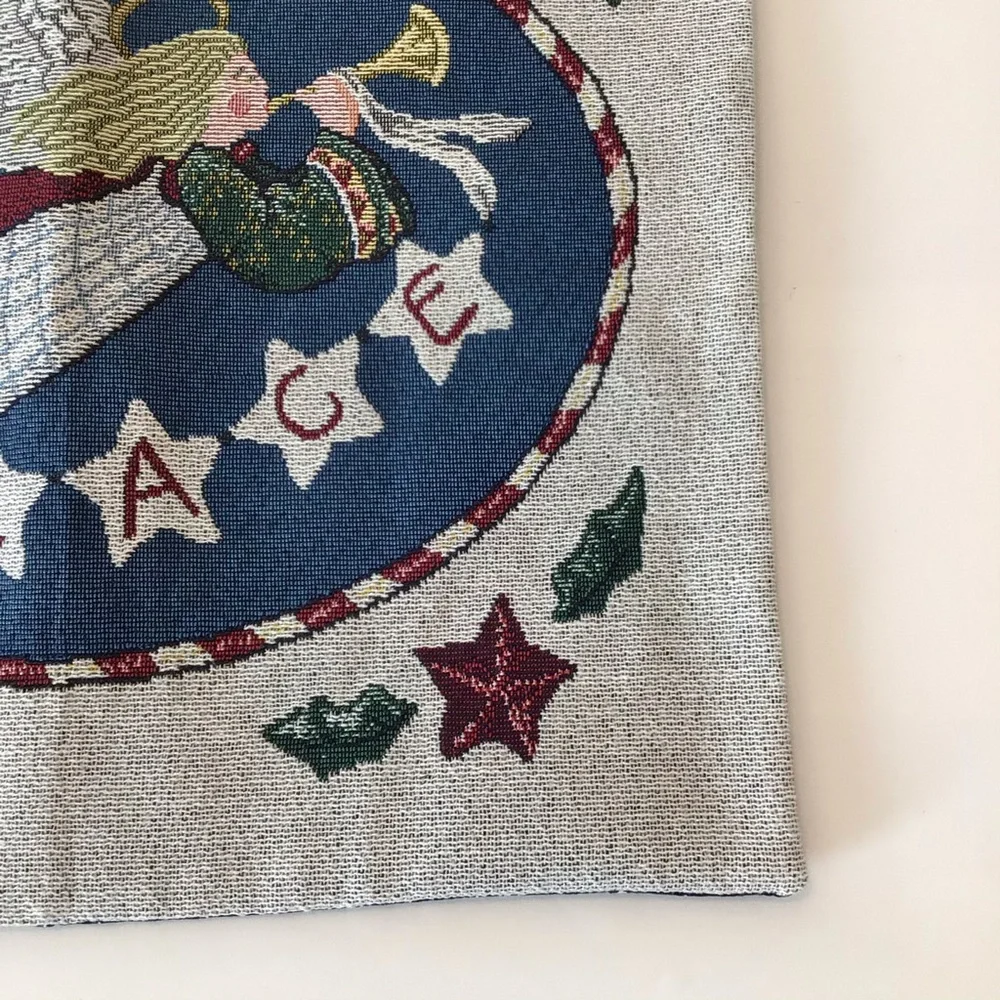 Peace Angel Horn Hanging Tapestry 16.5 x 17.5”